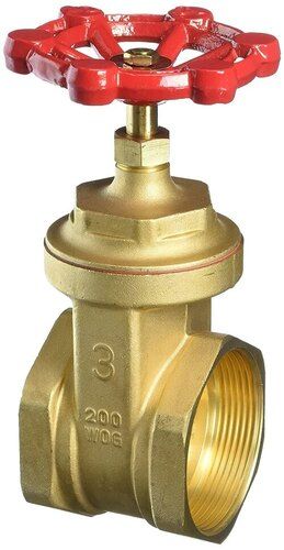 Brass Gate Valve - Color: Steel