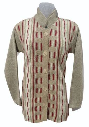 Woolen Cardigan - Soft Wool Fabric, Brown Color | Cozy and Warm, Stylish Design, Long Sleeves, Comfortable Fit, Lightweight and Versatile Winter Wear