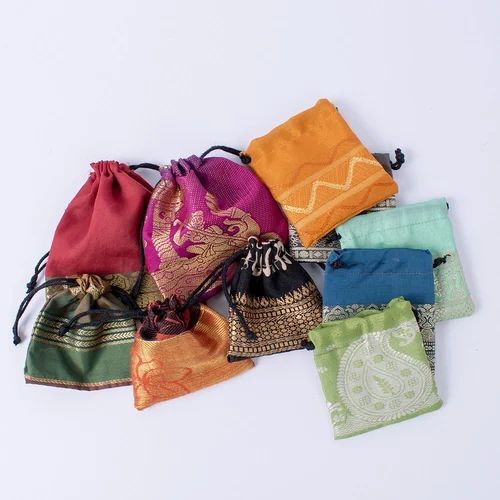 Colorful Cloth Bags - New Multicolor Plain Drawstring Gift Bags | Quality Good, Ideal for Various Occasions and Eco-Friendly Use