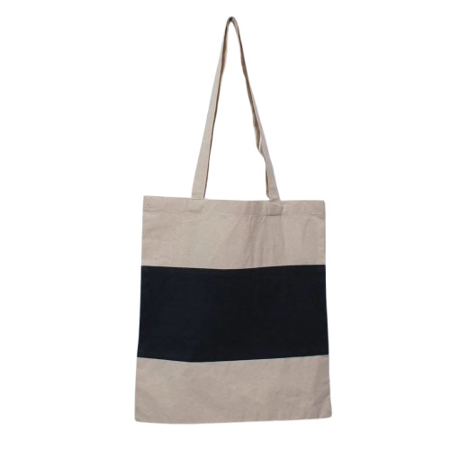Cotton Promotional Shoulder Tote Bags - Cotton Fabric, 8x10 Inch, Natural Color | Handmade With 2 Loop Handles, Plain Design