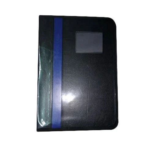 Faux Leather File Folder - Leather Material, A4 Size, Black Color | Reinforced Edges, Multiple Color Options, Ideal for Professional Filing Solutions
