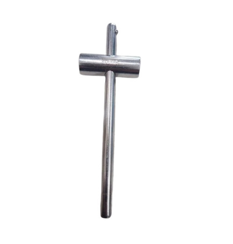 Gas Cylinder Key - Steel Material, Silver Color | Durable Design for Safe Operation, Ergonomic Handle for Comfort, Portable for Convenience
