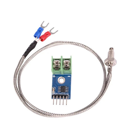 J Type Thermocouple - Stainless Steel, 0 to 1000 Degree C, 0.1% Accuracy | Industrial Use, Silver and Blue, Voltage: 220-240V