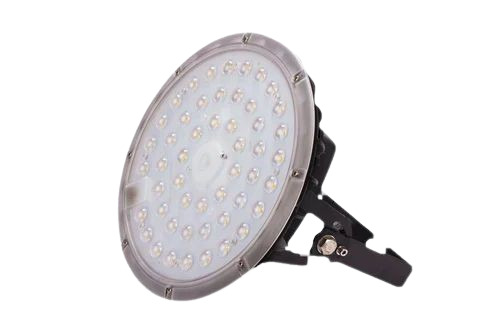 LED High Bay Light - 100 Watt, Metal, Round Shape, Cool White Light | Durable, Fine Finishing, IP66 Rating, Ideal for Industrial Applications