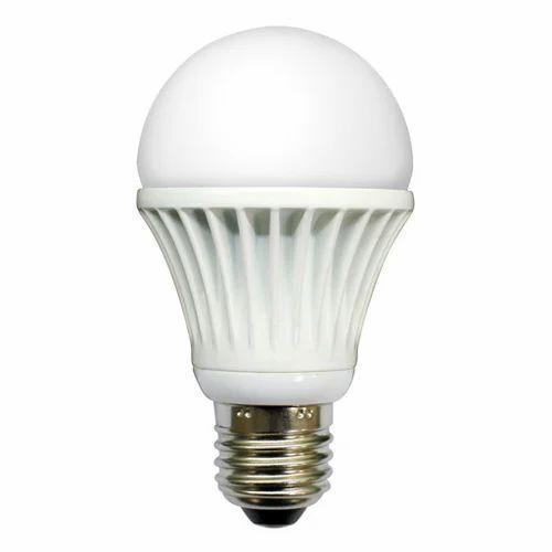 Led Light Bulb - Aluminum, 12 Watt, Round Shape, White Color | Durable, Fine Finish, Standard Design, 1 Year Warranty