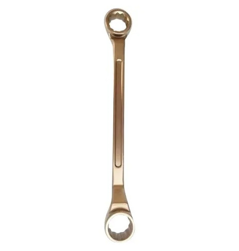 Non Sparking Ring Wrenches - Aluminium Bronze,  High Torque Golden Hand Tool | Durable Non-Sparking Design for Oil & Gas Applications
