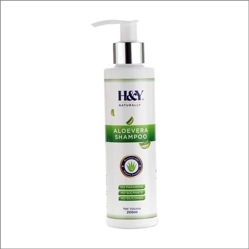 Organic Aloe Vera Shampoo - 200 Milliliter Liquid Herbal Formula for Unisex Hair Growth & Hair Fall Reduction