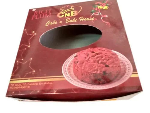 Printed Corrugated Cake Packaging Box - Rectangular, Paper Material, Various Colors | Eco-Friendly, Recycled Design for Sustainable Packaging