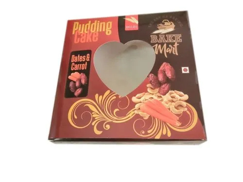 Pudding Packaging Box - Paper Material, Rectangular Shape, Various Colors | Eco-Friendly, Recycled for Sustainable Food Packaging