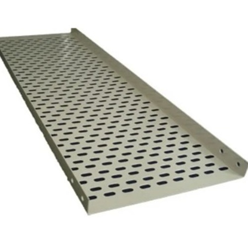 Silver Perforated Cable Tray - Thickness 3.5-4mm, Silver Color | Fine Finish, High Strength, Premium Quality