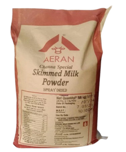 Skimmed Milk Powder - Dried Skimmed Milk, 25 Kilograms, White Color, 1.5% Fat Content | Suitable for Adults, Children, and Old-Aged