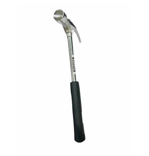 Steel Shaft Claw Hammer - Stainless Steel 9 Inch Length Silver | Durable Steel Shaft Shock-Absorbing Handle Ergonomic Grip
