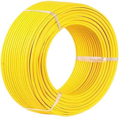 Yellow Electric Wire - Copper 2.5 sqmm 90 Meter Length | Durable PVC Insulation Fine Finishing Electric Power Source 1 Year Warranty