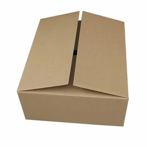 Eco-Friendly 3 Ply Brown Corrugated Box - Durable Kraft Paper, Rectangular Shape | Ideal for Cake Packaging, Gifts & Crafts, Personal Care