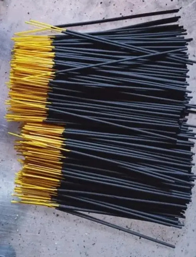 Black Raw Agarbatti - Premium Quality Eco-Friendly Incense Sticks, Includes Holder for Religious Worship