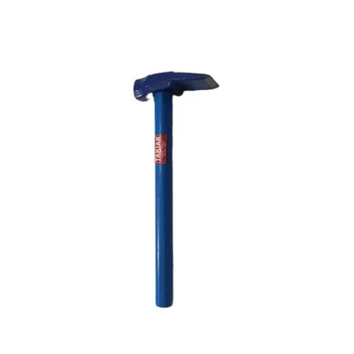 Brick Hammer - Mild Steel, Metal Handle, Blue | Dual-Purpose Head for Cutting and Chiseling, Flat Side for Driving Nails, Comfortable Grip