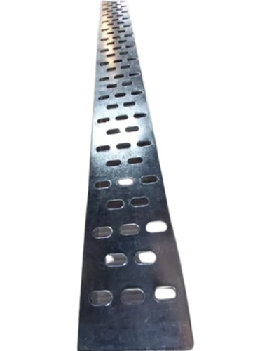 Cable Tray Gi Perforated - Metal Material, Rectangular Shape, Silver Color, Perforated Design with Galvanized Coating