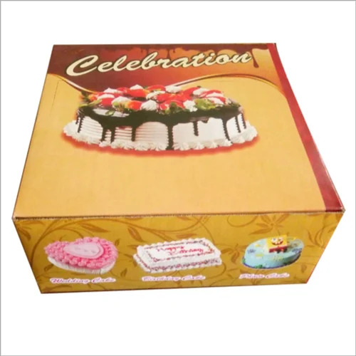 Cake Packaging Box - Paper, Rectangular Shape, Various Colors | Durable & Eco-Friendly Design for Food Application