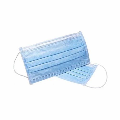 Disposable Face Mask Single Packing - Non Woven, 3 Layers, Adult Size, Blue Color | Industrial Safety, Medical Purpose, Anti Pollution, Hygiene Feature