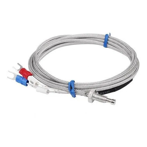 Industrial K Type Thermocouple Probe - Stainless Steel, -200 to 1250 deg C Range, +/- 2.5 deg C Accuracy | 3m Cable Length, Ideal for Industrial Applications