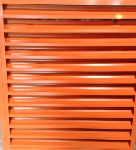 Industrial Louvers Windows - Iron Material, Customizable Sizes, Weather-Resistant Red Design | Durable, Energy-Efficient, Corrosion-Resistant, Improved Airflow, Secure Locking Mechanism
