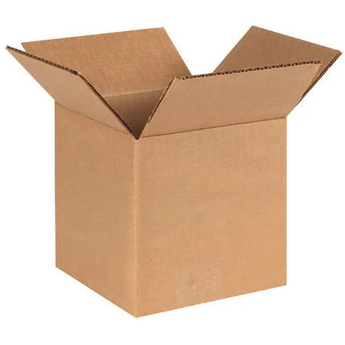 Plain Brown Corrugated Packaging Box - Kraft Paper, Rectangular, Durable & Eco-Friendly | Ideal for Cake Packaging, Gift & Crafts, Personal Care