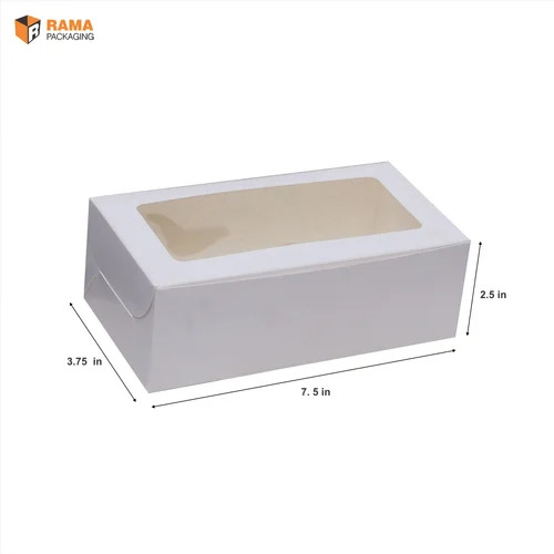 Plum Cake Box - Paper Material Rectangular Shape Various Colors | Eco-Friendly Durable Food Industrial Use