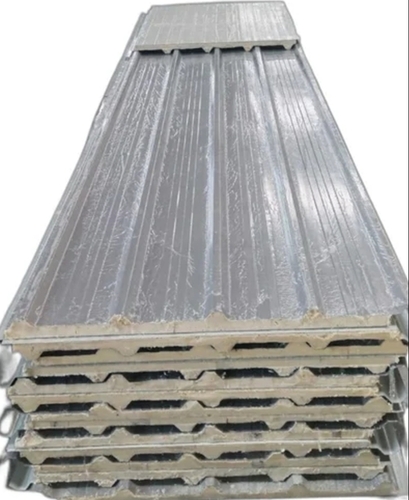 Puf Panel Roofing Sheet - Lightweight and Durable Material | High Insulation, Weather-Resistant Surface, Soundproof Properties, Fire-Retardant Core, Corrosion-Resistant Coating, Easy Installation