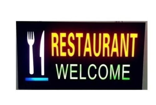 Restaurant Glow Sign Board