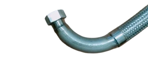 Stainless Steel Braided Hose Pipe - 1.5 Inch Size, Silver Color | Durable, High Working Pressure, Fine Finished