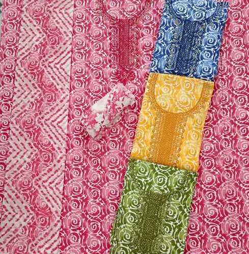 Unstitched Kurta - Premium Cotton, Customizable Sizes from XS to Plus Size | Breathable, Anti-Wrinkle, Multi-Color Options for Festivals