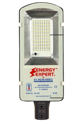 Solar Street Light - Metal Design, 12 Watt Power | Durable, Automatic Switch, Fine Finish in Grey, 1 Year Warranty