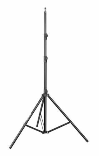 Black Metal 2.1 Meter Tripod - Aluminium Material, 7.5 Ft Adjustable Height | Long Lasting, Flexible Design for Photography