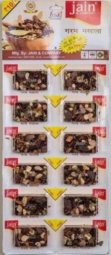 Blister Pack Garam Masala - Dried Organic Blend, Brown Color | 12 Boxes, Grade A, 3 Months Shelf Life, Store in Cool & Dry Place