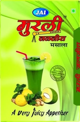 Jaljeera Powder - Box 250gm Ginger Pudina Lemon Kachha Aam Flavors Green Color Grade A 12 Months Shelf Life Cool & Dry Storage