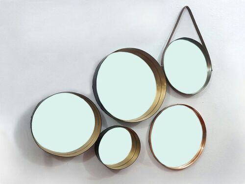 Metal Mirror Set - Color: White