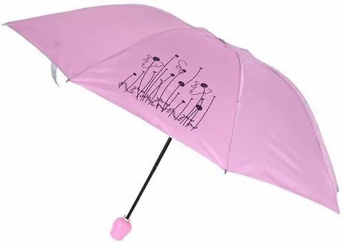 Rose Bottle Umbrella - Polyester, 2 Fold, Purple | Manual Operation, Plastic Handle, Foldable for Rainy & Sunny Seasons