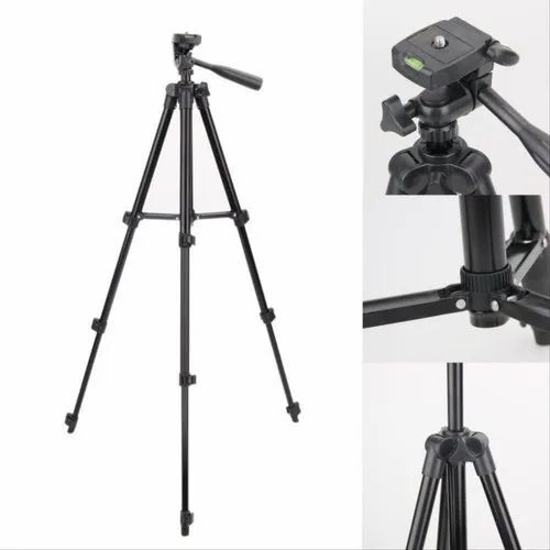 Tripod 3120 - Metal Construction, 360 Degree Pan And Tilt Rotation | Long Lasting, Durable, Black Finish