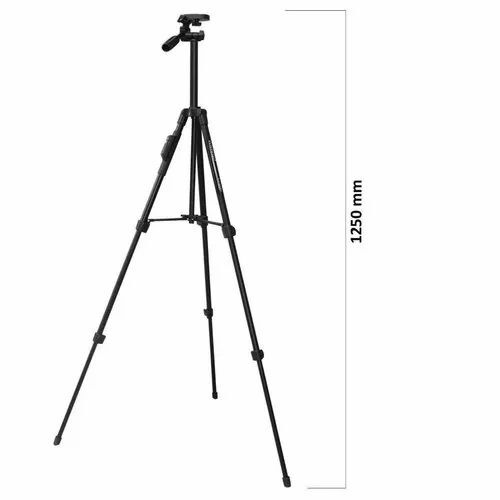 Tripod 5208 - 1250mm Durable Metal | 360 Degree Pan and Tilt, Long Lasting Black Finish