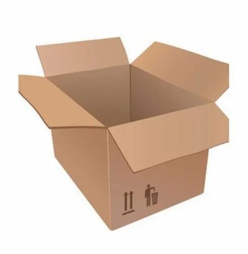 Heavy Duty Corrugated Box - Corrugated Kraft Paper, Double Wall 5 Ply, 25-50 Kg Capacity | Brown Color, Disposable Solution, 50 Kg Volume