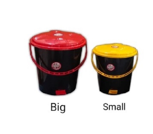 Black Paddle Bin - Plastic, Various Sizes Available, Comes in Various Colors | Designed for Housekeeping, Easy to Clean, Quality Tested