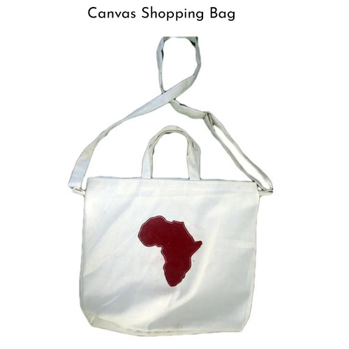Canvas Shopping Bags - Durable White Eco-Friendly Canvas, Sling Handles for Sustainable Packaging Solutions