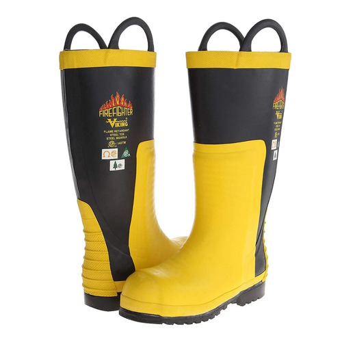 Fire Fighters Boots - Color: Yellow And Black