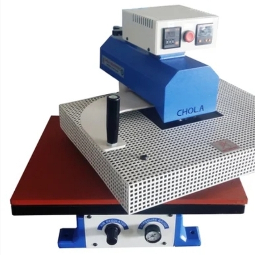 Heat Transfer Machine - 16" x 20" Platen Size, 3600W Heating Power, White & Blue Color - Automatic, High Performance, Low Noise, Durable, 0 to 8 Bar Air Pressure