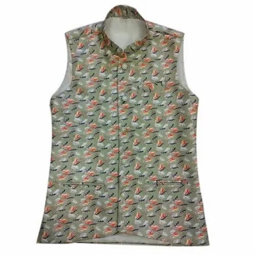 Mens Fancy Printed Nehru Jacket