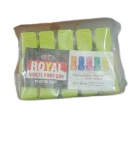 Multi Purpose Plastic Clip - Plastic, Standard Size | Crack Resistant, Tested Quality, Available in Various Colors, Cloth Clip