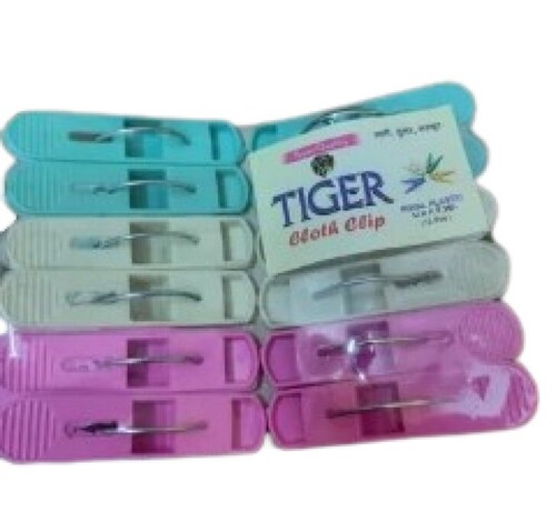 Plastic Household Cloth Clips - Plastic, Standard Size, Various Colors | Tested on Quality Parameters, Delivered Within Committed Time Frame