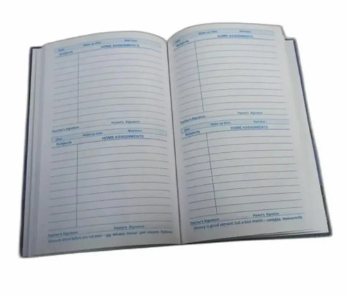 School Diary - Leather, Standard Size , Light Weight, Easy To Clean, Crystal Clear Pages for Daily Use and Gifting