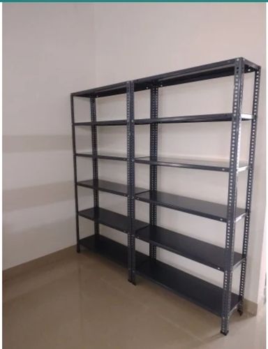 Slotted Angle Steel Rack - Color: Gray