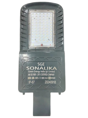 Solar Street Light - Metal Customized Size | Grey 20 Watt Power Automatic Switch 1-Year Warranty IP66 Rated Durable Design